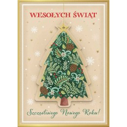 Kartka składana BN z zawieszka CHOINKA B6 Henry (5905701483518)