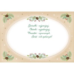 Kartka składana BN z zawieszka CHOINKA B6 Henry (5905701483518)