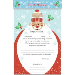 Kartka składana LIST DO MIKOŁAJA MIKOŁAJ Z BRODA A4 Henry (5905701485680)