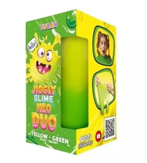 Glut Tuban Jiggly Slime Neo Duo, żółto-zielony, 430 g Glut Tuban Jiggly Slime Neo Duo, żółto-zielony, 430 g