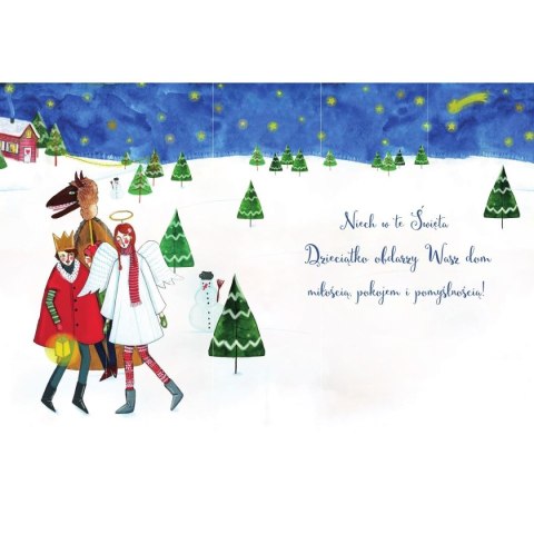 Kartka składana BN Kolędnicy B6 Henry (5907465661096)