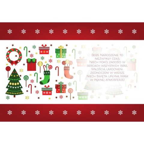 Kartka składana BN PATERN CZERWONY B6 Henry (5907465661089)