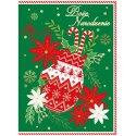Kartka składana BN SWIATECZNA REKAWICA MERRY CHRISTMAS B6 Henry (5905701480548)
