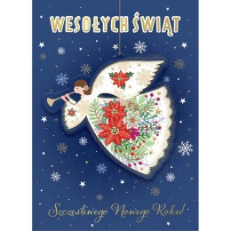 Kartka składana BN z zawieszka ANIOŁEK B6 Henry (5905701483488)