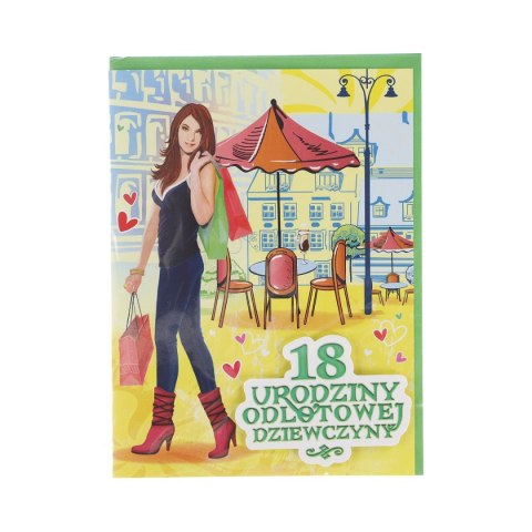 Kartka składana poduszka 18-stka A5 (5902221801433) Kartka składana poduszka 18-stka A5 (5902221801433)