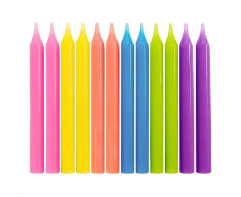 Świeczka urodzinowa Godan kolorowe 24szt., 6 cm. (SU-KL24) Świeczka urodzinowa Godan kolorowe 24szt., 6 cm. (SU-KL24)