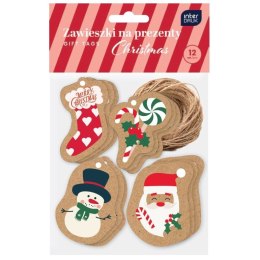 Zawieszka KRAFT na prezenty kształty Interdruk (5902277354266)