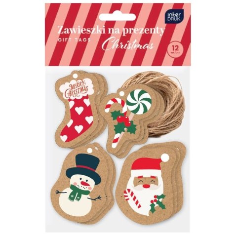 Zawieszka KRAFT na prezenty kształty Interdruk (5902277354266)