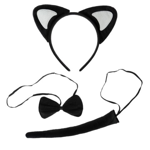 Akcesoria do kostiumów Komplet zwierzątka z ogonkiem - kot Arpex (SK8411)
