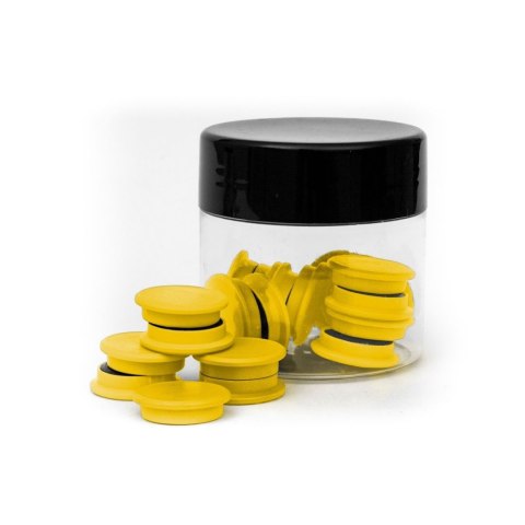 Magnes Tierra żółty śr. 20mm 20 sztuk Magnes Tierra żółty śr. 20mm 20 sztuk