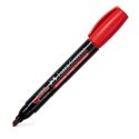 Marker permanentny Faber Castell czerwony ścięta końcówka