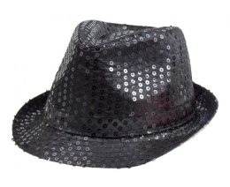 Kapelusz czarny, cekin Godan (TZ-KNCR)