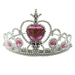 Korona Tiara z kryształkami - różowa Arpex (SR2721ROZ)