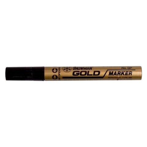 Marker olejowy Snowman gruby złoty złoty 1,5-3,00mm okrągła końcówka Marker olejowy Snowman gruby złoty złoty 1,5-3,00mm okrągła końcówka