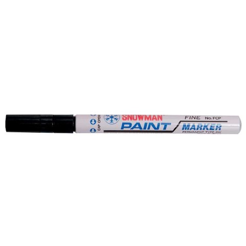 Marker olejowy Snowman średni czarny czarny 1-1,5mm okrągła końcówka Marker olejowy Snowman średni czarny czarny 1-1,5mm okrągła końcówka