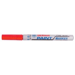 Marker olejowy Snowman średni czarwony czerwony 1-1,5mm okrągła końcówka
