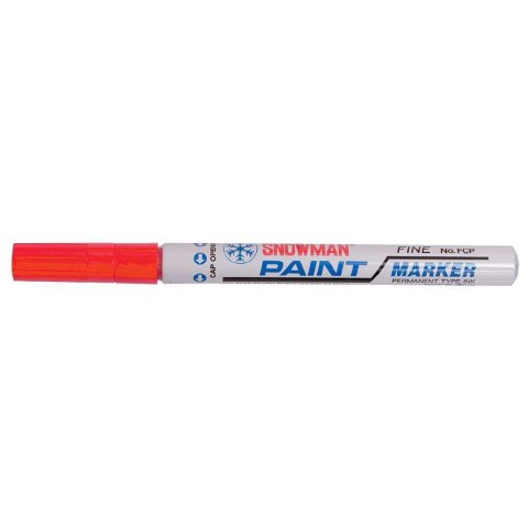 Marker olejowy Snowman średni czarwony czerwony 1-1,5mm okrągła końcówka Marker olejowy Snowman średni czarwony czerwony 1-1,5mm okrągła końcówka