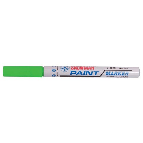 Marker olejowy Snowman średni zielony zielony 1-1,5mm okrągła końcówka Marker olejowy Snowman średni zielony zielony 1-1,5mm okrągła końcówka
