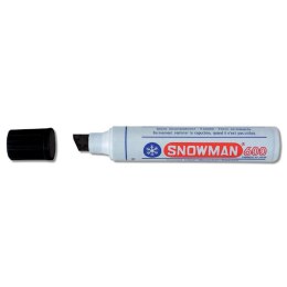 Marker permanentny Snowman Jumbo czarny czarny 2-1.1mm ścięta końcówka