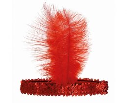 Opaska z piórem czerwona Godan (YH-OKCN)