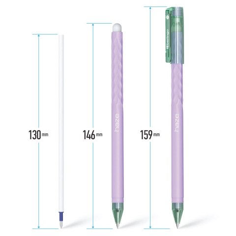 Długopis Haze wymazywalny wkład niebieski 0,5mm Berlingo (338375)