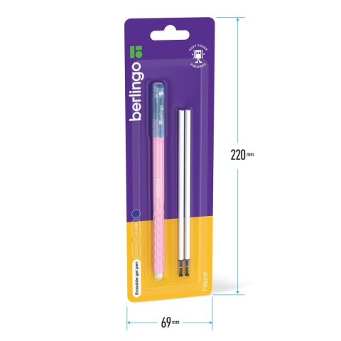 Długopis Haze wymazywalny wkład niebieski 0,5mm Berlingo (338377)