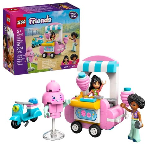 Klocki konstrukcyjne Lego Friends Stoisko z watą cukrową i skuter (42643) Klocki konstrukcyjne Lego Friends Stoisko z watą cukrową i skuter (42643)