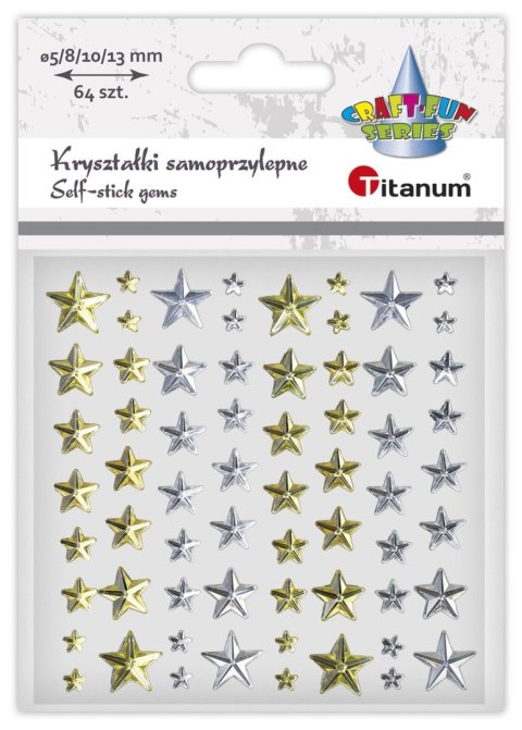 Kryształki Titanum Craft-Fun Series gwiazdki złoty/srebrny (24MH0381) Kryształki Titanum Craft-Fun Series gwiazdki złoty/srebrny (24MH0381)