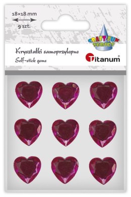 Kryształki Titanum Craft-Fun Series serca fuksja (24sl03138)
