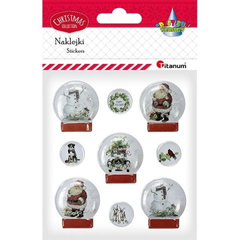 Naklejki świąteczne Titanum Craft-Fun Series kule śnieżne (4697-4) Naklejki świąteczne Titanum Craft-Fun Series kule śnieżne (4697-4)