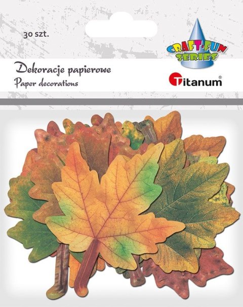 Ozdoba papierowa Titanum Craft-Fun Series liście papierowe (24XQ0501-10) Ozdoba papierowa Titanum Craft-Fun Series liście papierowe (24XQ0501-10)