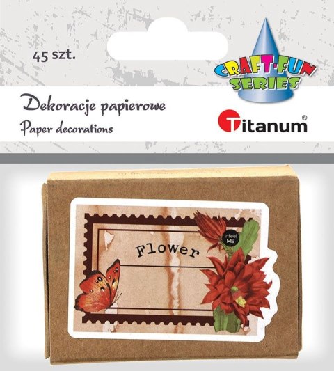 Ozdoba papierowa Titanum Craft-Fun Series etykiety w pudełku (24XQ0501-18) Ozdoba papierowa Titanum Craft-Fun Series etykiety w pudełku (24XQ0501-18)