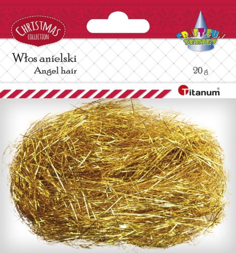 Włosy anielskie Titanum Craft-Fun Series włos anielski złoty (18042) Włosy anielskie Titanum Craft-Fun Series włos anielski złoty (18042)