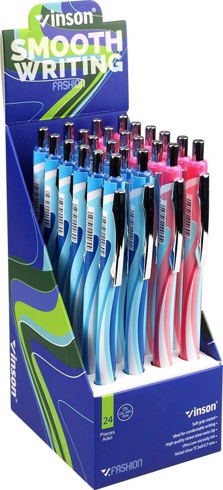 Długopis olejowy Fashion K35 niebieski 0,7mm Vinson Długopis olejowy Fashion K35 niebieski 0,7mm Vinson