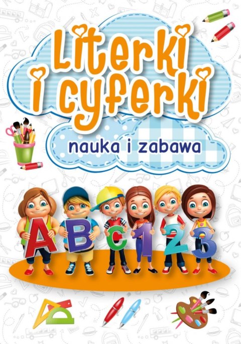Kolorowanka Literki i cyferki, nauka i zabawa Kolorowanka Literki i cyferki, nauka i zabawa