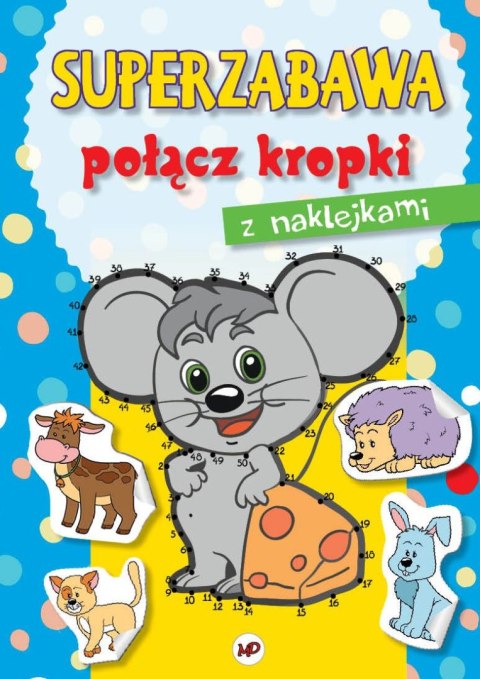 Kolorowanka Superzabawa.Połącz kropki z myszką Kolorowanka Superzabawa.Połącz kropki z myszką