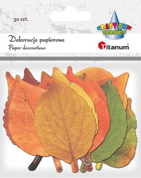 Ozdoba papierowa Titanum Craft-Fun Series liście papierowe (24XQ0501-9) Ozdoba papierowa Titanum Craft-Fun Series liście papierowe (24XQ0501-9)