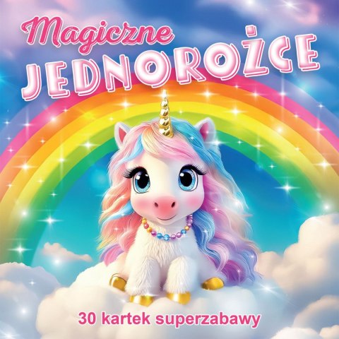 Kolorowanka Magiczne jednorożce 3D Kolorowanka Magiczne jednorożce 3D