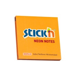 Notes samoprzylepny (karteczki) Stick'n pomarańczowy 100k [mm:] 76x76 (21164)