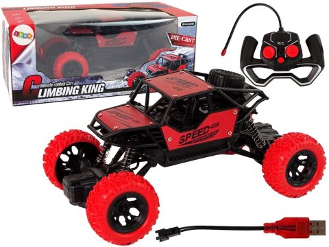 Samochód Lean Zdalnie Sterowane Terenowe R/C 1:18 Czerwone (15153) Samochód Lean Zdalnie Sterowane Terenowe R/C 1:18 Czerwone (15153)