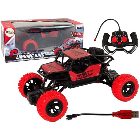 Samochód Lean Zdalnie Sterowane Terenowe R/C 1:18 Czerwone (15153) Samochód Lean Zdalnie Sterowane Terenowe R/C 1:18 Czerwone (15153)