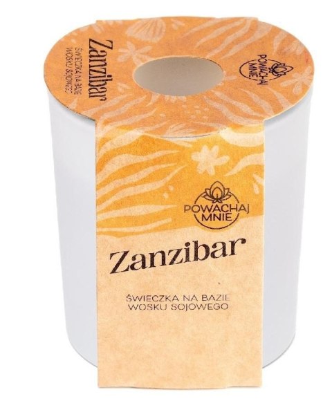 Świeczka ozdobna Pavoncella Powąchaj mnie Zanzibar biała 130ml (5905711530868) Świeczka ozdobna Pavoncella Powąchaj mnie Zanzibar biała 130ml (5905711530868)