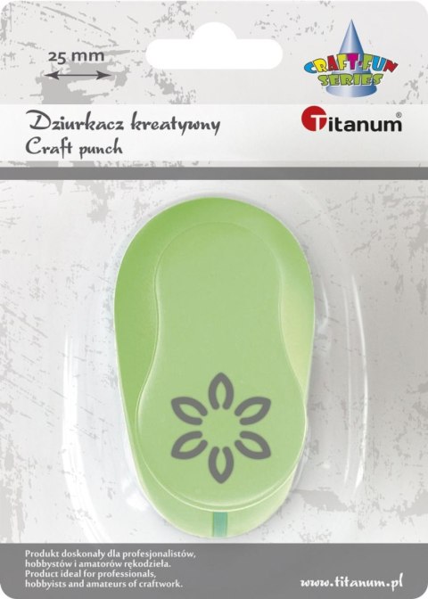 Dziurkacz ozdobny Titanum Craft-Fun Series 25mm kwiat (T-8810-2) Dziurkacz ozdobny Titanum Craft-Fun Series 25mm kwiat (T-8810-2)