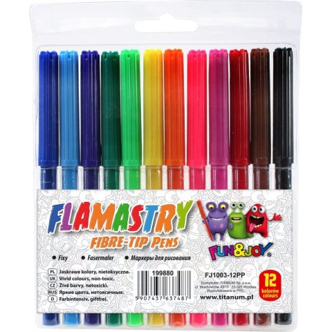 Flamaster Fun&Joy 12 kol. (FJ1003-12PP) Flamaster Fun&Joy 12 kol. (FJ1003-12PP)