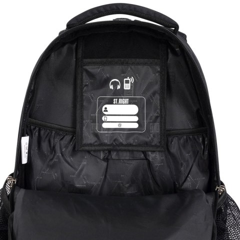 Plecak St.Right Stright BLACK VINTAGE 5903235674686 4-KOMORY (BP-05) Plecak St.Right Stright BLACK VINTAGE 5903235674686 4-KOMORY (BP-05)