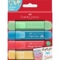 Zakreślacz Faber Castell Pastelowy 4 kol. mix 1,0-5,0mm (254625 FC)