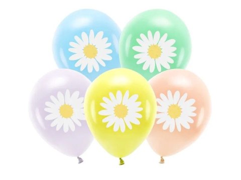 Balon gumowy Partydeco Stokrotki (1 op. / 5 szt.) mix 300mm (ECO30P-201-000-5) Balon gumowy Partydeco Stokrotki (1 op. / 5 szt.) mix 300mm (ECO30P-201-000-5)