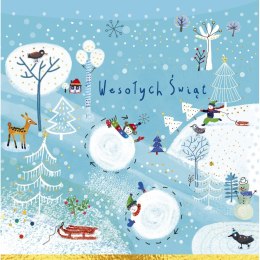 Kartka składana BN ZABAWY SNIEŻNE B6 Henry (5907222713167)