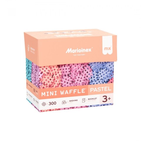 Klocki konstrukcyjne Marioinex Mini Waffle Pastel 300 elementów Klocki konstrukcyjne Marioinex Mini Waffle Pastel 300 elementów