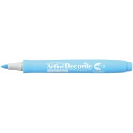 Marker permanentny pastelowy decorite niebieski 1,0mm pędzelek końcówka Artline (AR-033 1 4)